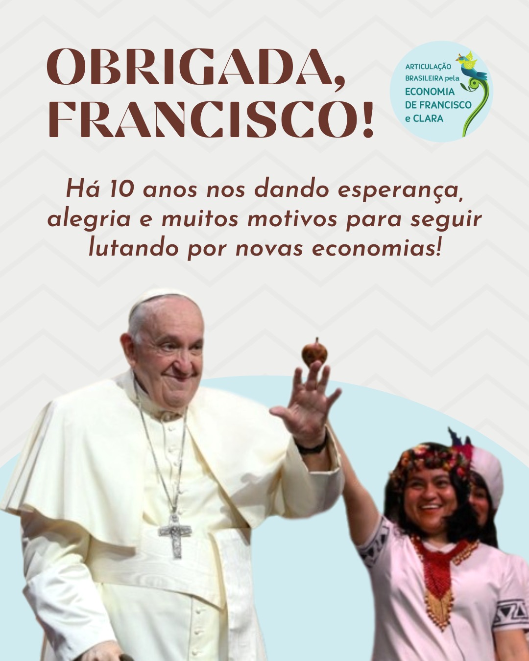Parabéns, Papa Francisco